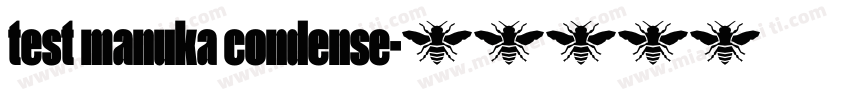 test manuka condense字体转换